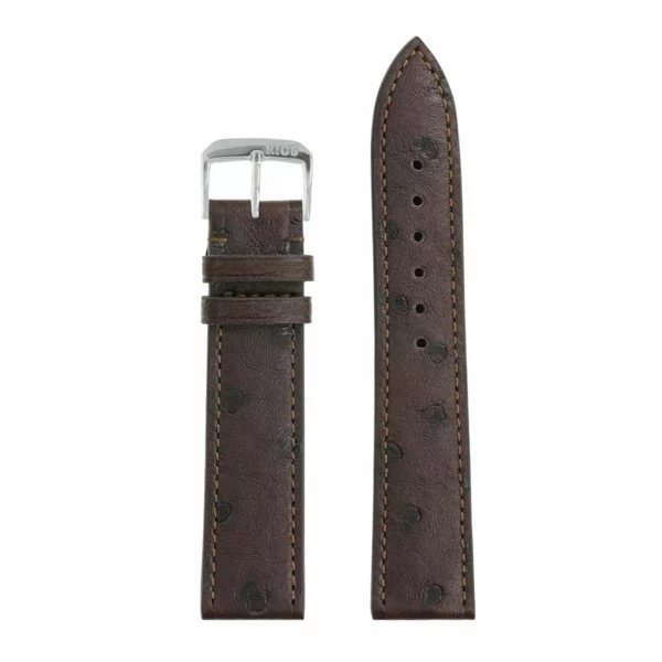 RIOS1931 Maison - Uhrenarmband aus Straußenleder (230) - Mokka – Bild 2