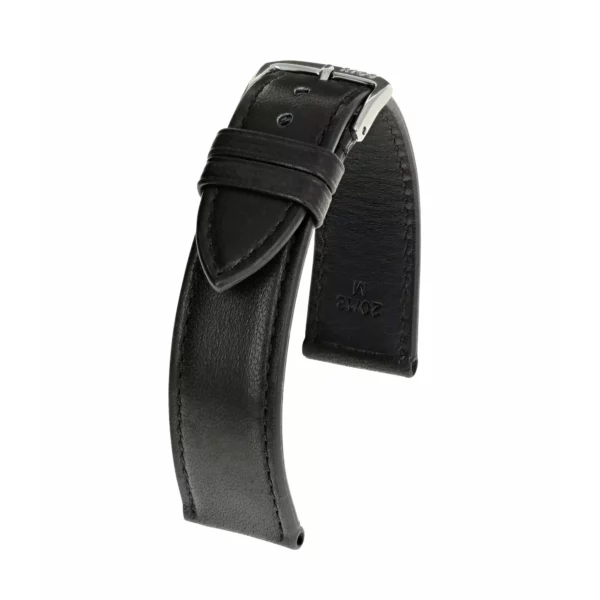RIOS1931 Merino - Uhrenarmband aus Lammleder (47) - Schwarz