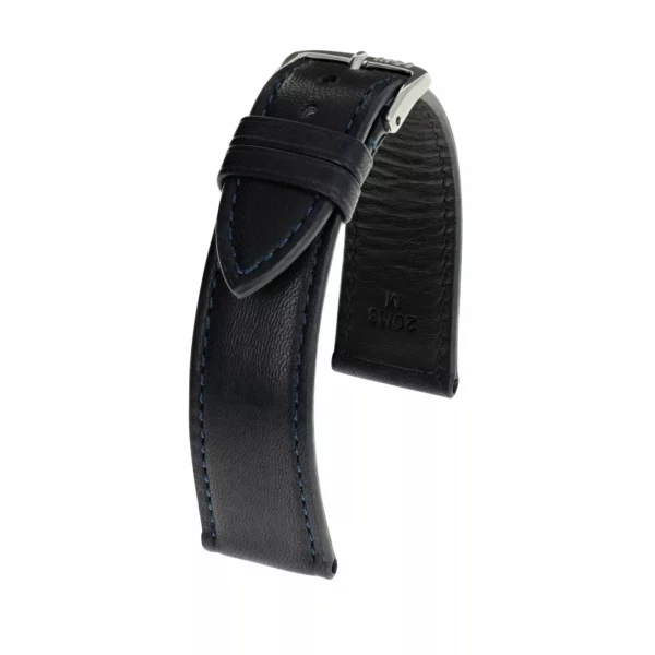 RIOS1931 Merino - Uhrenarmband aus Lammleder (47) - Ozeanblau