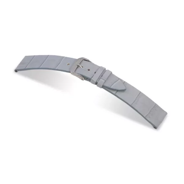 RIOS1931 Miami - Uhrenarmband mit Alligatorennarbung geprägt (35) - Eisblau