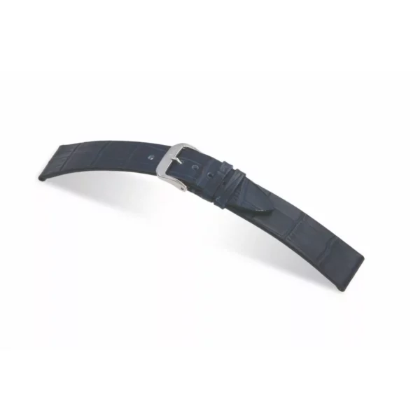 RIOS1931 Miami - Uhrenarmband mit Alligatorennarbung geprägt (35) - Marineblau