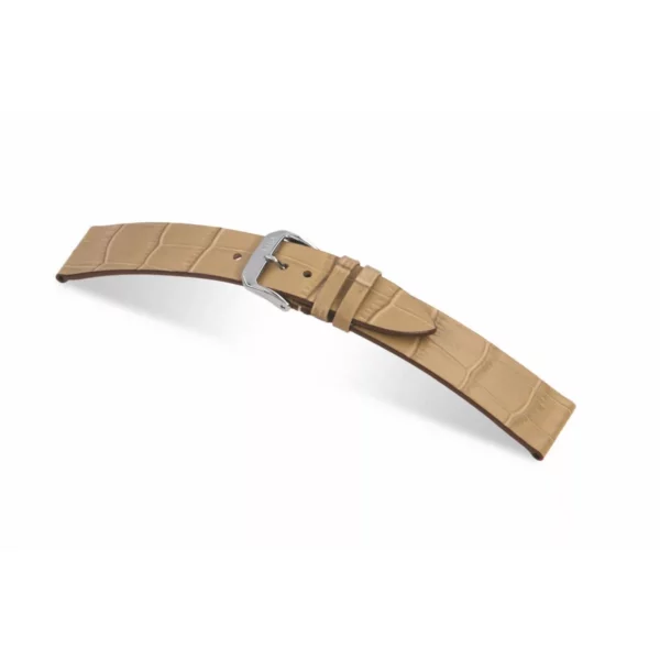 RIOS1931 Miami - Uhrenarmband mit Alligatorennarbung geprägt (35) - Sand
