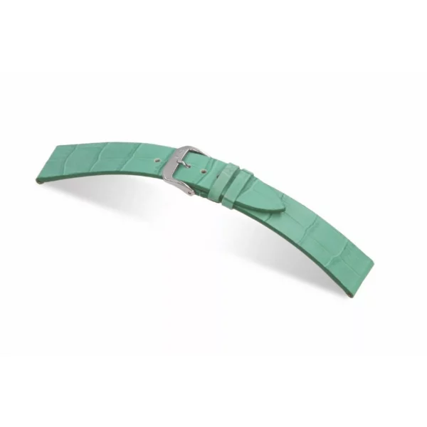 RIOS1931 Miami - Uhrenarmband mit Alligatorennarbung geprägt (35) - Türkis