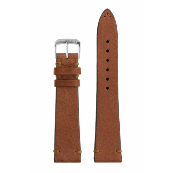 RIOS1931 Mittenwald - Uhrenarmband aus Bio-Nappaleder (404) - Cognac – Bild 2