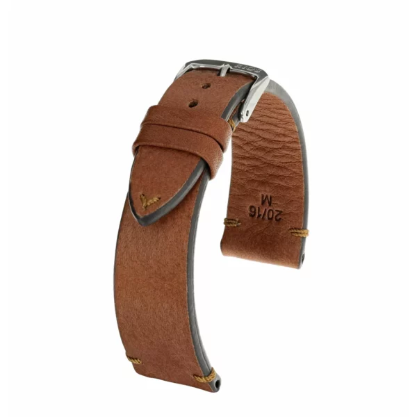 RIOS1931 Mittenwald - Uhrenarmband aus Bio-Nappaleder (404) - Cognac