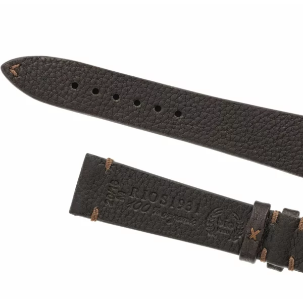 RIOS1931 Mittenwald - Uhrenarmband aus Bio-Nappaleder (404) - Mokka – Bild 4