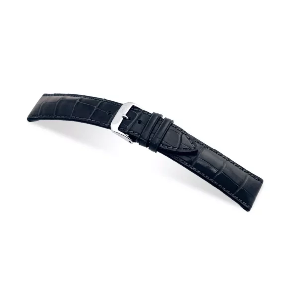 RIOS1931 Monarch - Uhrenarmband aus Alligatorenleder (266) - Schwarz