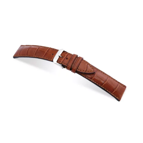 RIOS1931 Monarch - Uhrenarmband aus Alligatorenleder (266) - Cognac