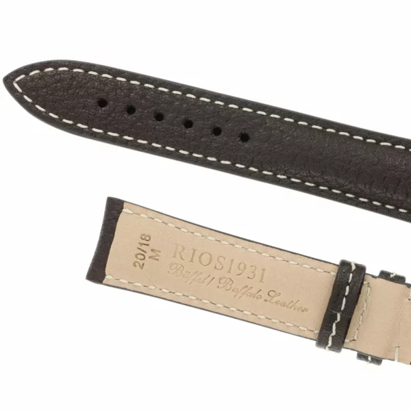 RIOS1931 Montana - Uhrenarmband aus Büffelleder (65) - Mokka – Bild 4