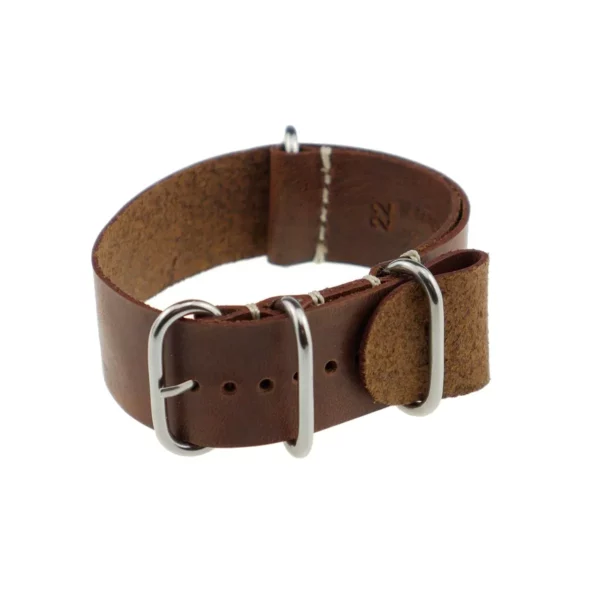 RIOS1931 Brussels - Uhrenarmband aus Vintageleder (488) - Mahagoni