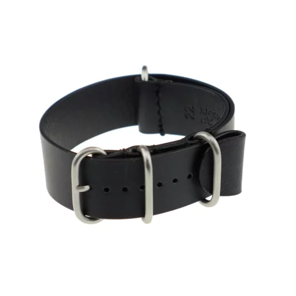 RIOS1931 Lisbon - Uhrenarmband aus Kalbsleder (484) - Schwarz