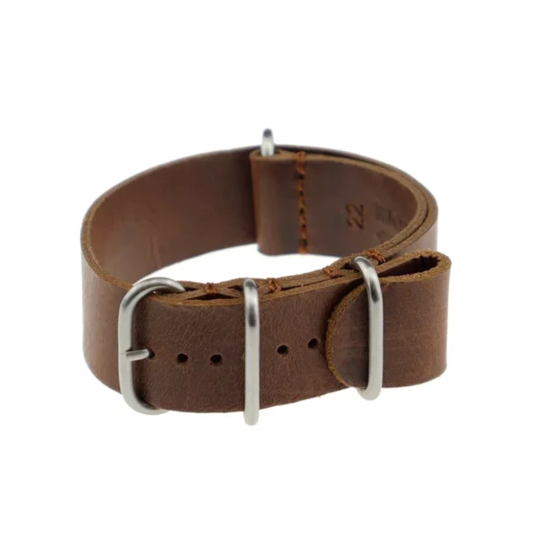RIOS1931 Luxembourg - Uhrenarmband aus Vintageleder (490) - Cognac