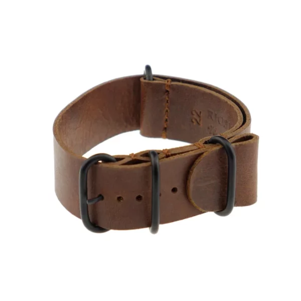 RIOS1931 Riga - Uhrenarmband aus Vintageleder (489) - Mahagoni