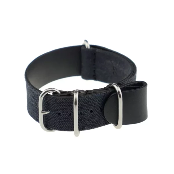 RIOS1931 Sofia - Canvas-Uhrenarmband (495) - Schwarz
