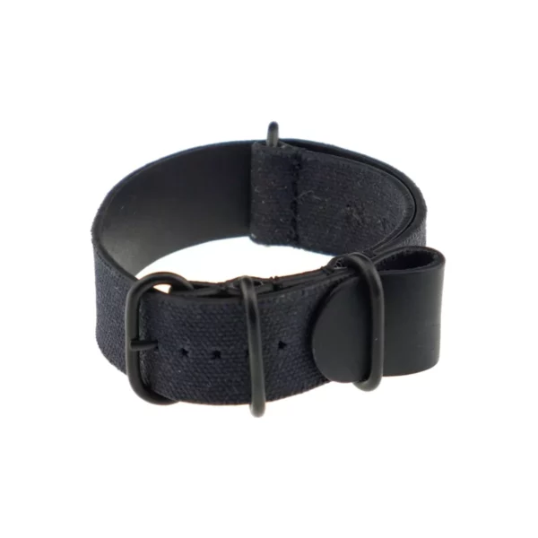 RIOS1931 Tallinn - Canvas-Uhrenarmband (493) - Schwarz