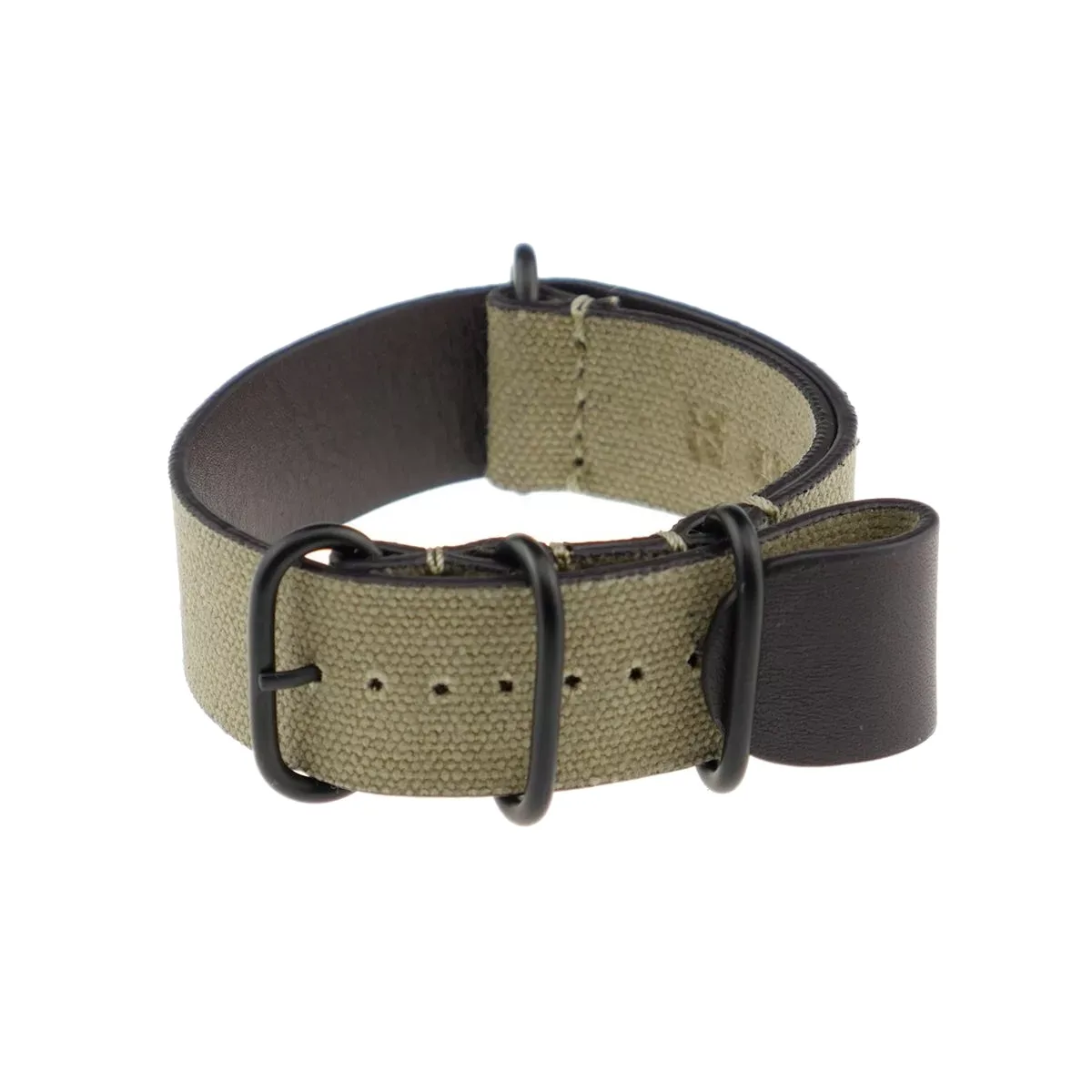 RIOS1931 Militär Tallinn - Canvas-Uhrenarmband (493) - 6 Farben - 4 Stegbreiten - Picture 4 of 8