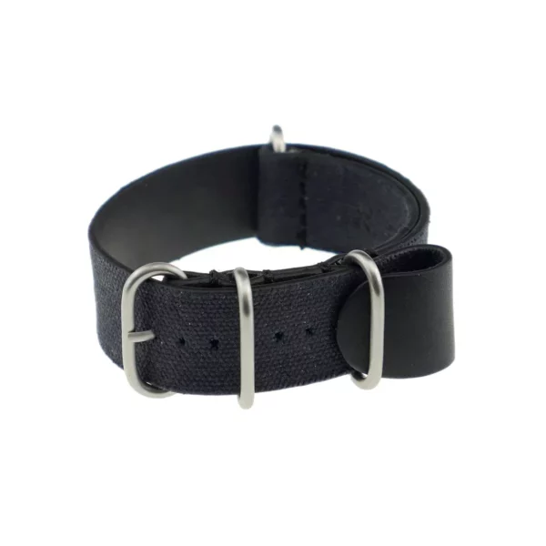 RIOS1931 Warsaw - Canvas-Uhrenarmband (494) - Schwarz