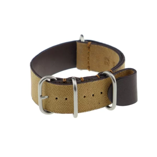 RIOS1931 Warsaw - Canvas-Uhrenarmband (494) - Cognac