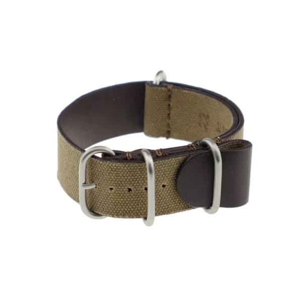 RIOS1931 Warsaw - Canvas-Uhrenarmband (494) - Mokka