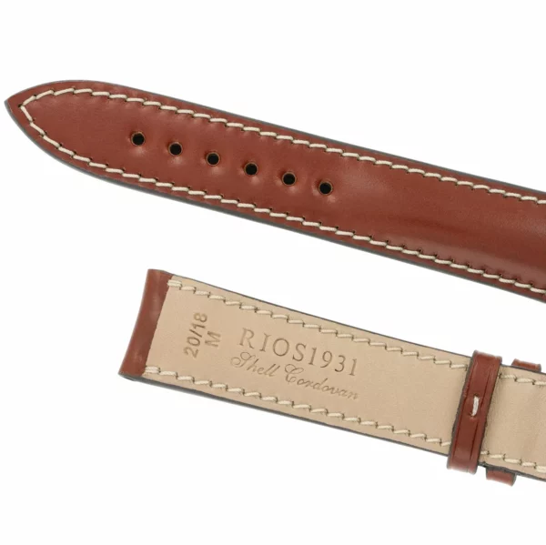 RIOS1931 New York - Uhrenarmband aus Shell Cordovan (199) - Cognac – Bild 4