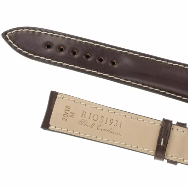 RIOS1931 New York - Uhrenarmband aus Shell Cordovan (199) - Mokka – Bild 4