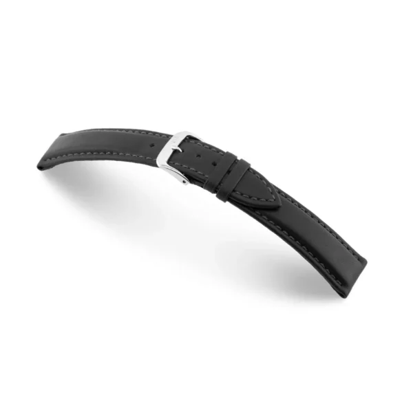 RIOS1931 Off Shore - Uhrenarmband aus Rindsleder (116) - Schwarz
