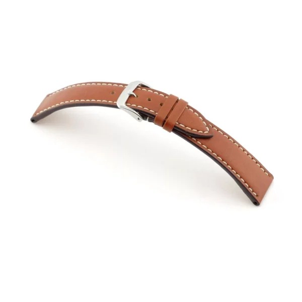 RIOS1931 Pensa - Uhrenarmband aus Juchtenleder (203) - Cognac