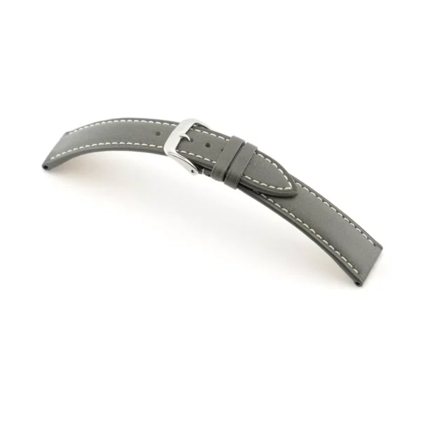 RIOS1931 Pensa - Uhrenarmband aus Juchtenleder (203) - Steingrau
