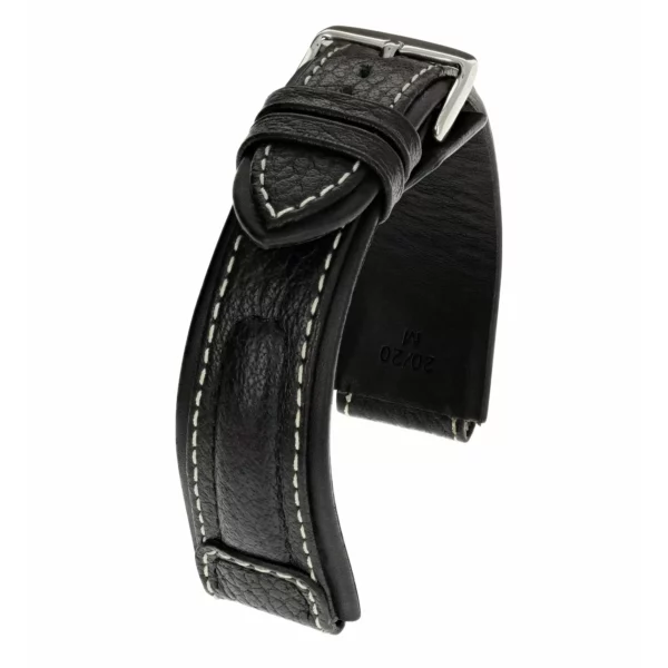 RIOS1931 Performance - Uhrenarmband aus Büffelleder (207) - Schwarz