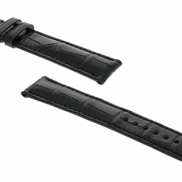 RIOS1931 President - Uhrenarmband aus Alligatorenleder (276) - Schwarz – Bild 3