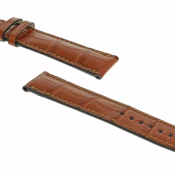 RIOS1931 President - Uhrenarmband aus Alligatorenleder (276) - Cognac – Bild 3