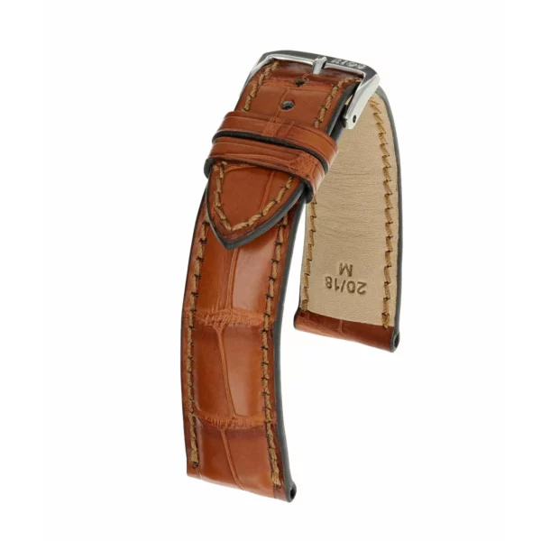 RIOS1931 President - Uhrenarmband aus Alligatorenleder (276) - Cognac