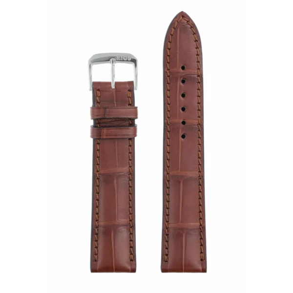 RIOS1931 President - Uhrenarmband aus Alligatorenleder (276) - Mahagoni – Bild 2