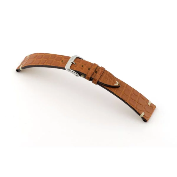 RIOS1931 Royal - Uhrenarmband aus Alligatorenleder (241) - Cognac