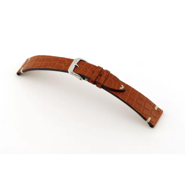 RIOS1931 Royal - Uhrenarmband aus Alligatorenleder (241) - Mahagoni