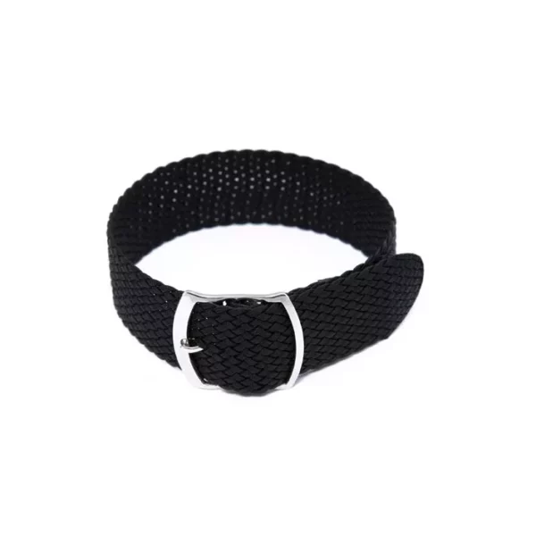 RIOS1931 Sailor - geflochtenes Perlon-Uhrenarmband (480) - Schwarz