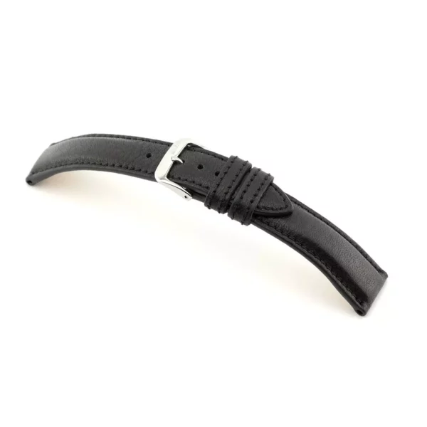 RIOS1931 Schongau - Uhrenarmband aus Bio-Nappaleder (420) - Schwarz