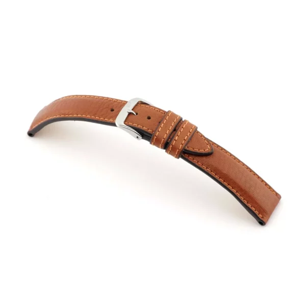 RIOS1931 Schongau - Uhrenarmband aus Bio-Nappaleder (420) - Cognac