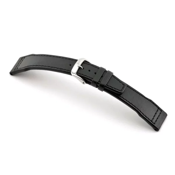 RIOS1931 Scirocco - Uhrenarmband aus Kalbsleder (383) - Schwarz