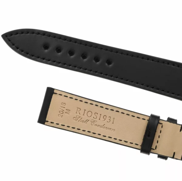 RIOS1931 Seattle - Uhrenarmband aus Shell Cordovan (193) - Schwarz – Bild 4