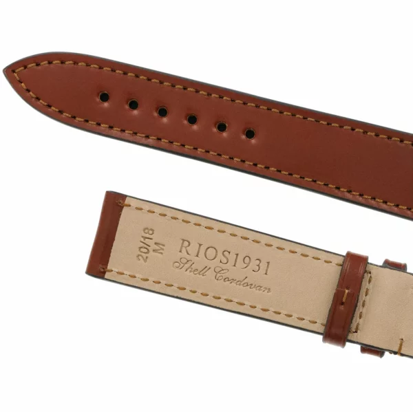 RIOS1931 Seattle - Uhrenarmband aus Shell Cordovan (193) - Cognac – Bild 4