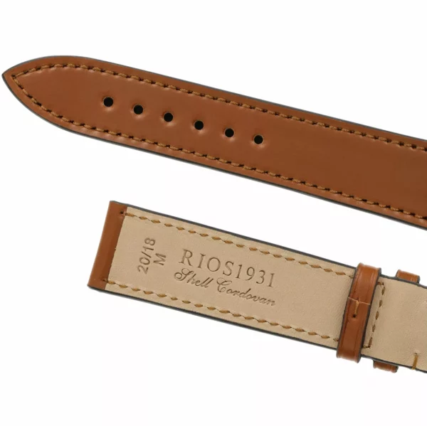 RIOS1931 Seattle - Uhrenarmband aus Shell Cordovan (193) - Honig – Bild 4