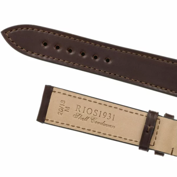 RIOS1931 Seattle - Uhrenarmband aus Shell Cordovan (193) - Mokka – Bild 4