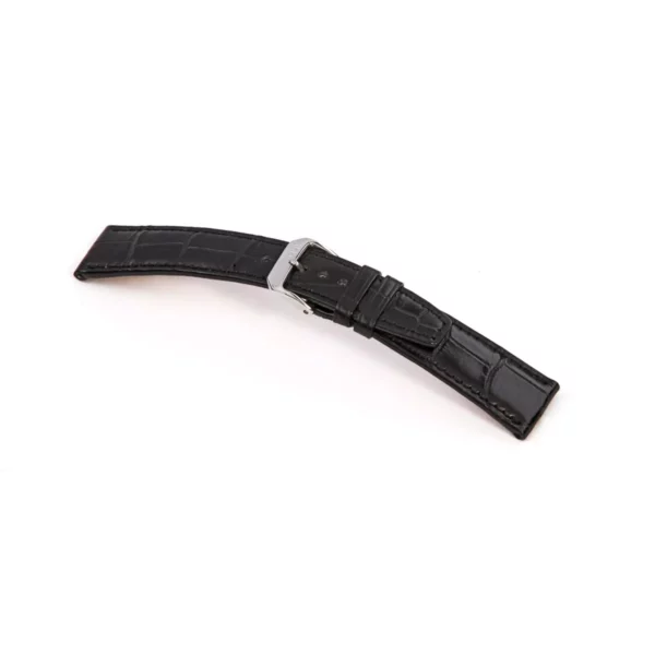 RIOS1931 Spitfire - Uhrenarmband aus Alligatorenleder (388) - Schwarz