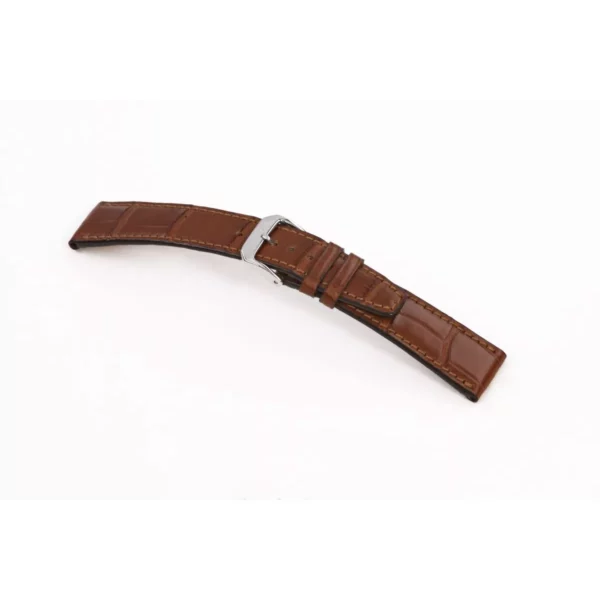 RIOS1931 Spitfire - Uhrenarmband aus Alligatorenleder (388) - Mahagoni