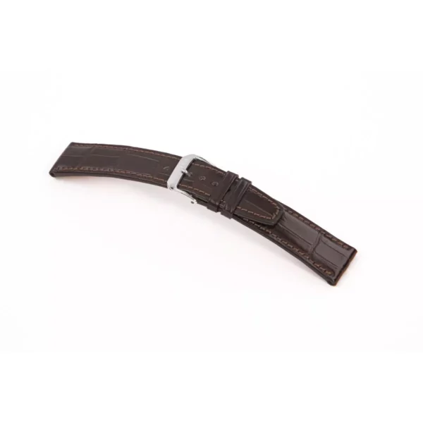 RIOS1931 Spitfire - Uhrenarmband aus Alligatorenleder (388) - Mokka
