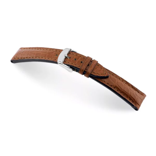 RIOS1931 Superior - Uhrenarmband aus Alligatorenleder (252) - Mahagoni