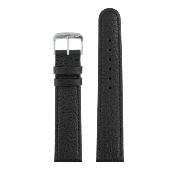 RIOS1931 Texas - Uhrenarmband aus Büffelleder (62) - Schwarz – Bild 2