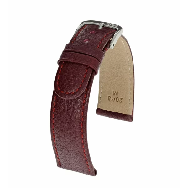 RIOS1931 Texas - Uhrenarmband aus Büffelleder (62) - Bordeaux