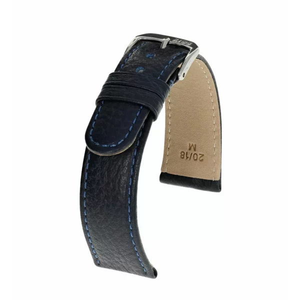 RIOS1931 Texas - Uhrenarmband aus Büffelleder (62) - Ozeanblau